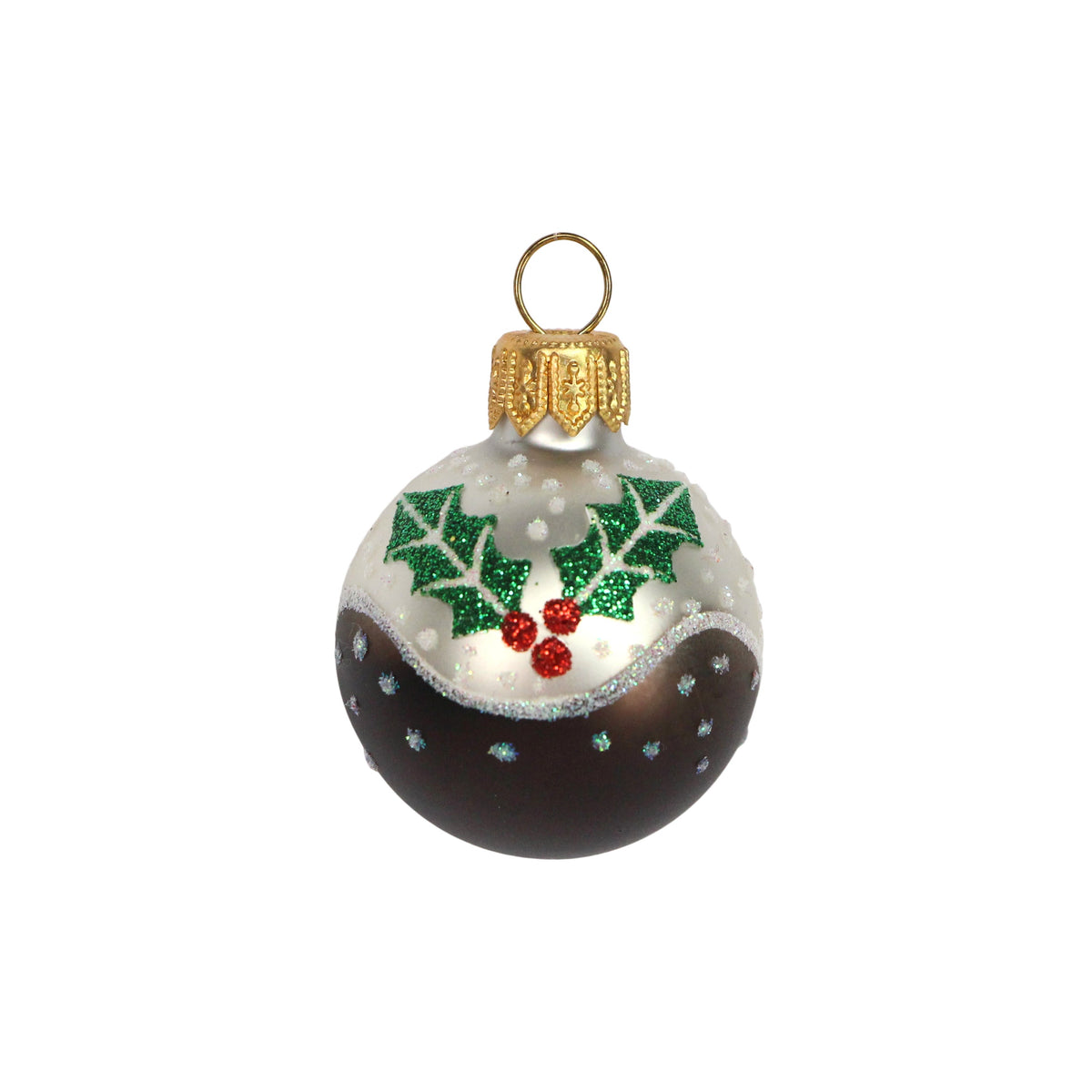 Painted Mini Glass Pudding Bauble