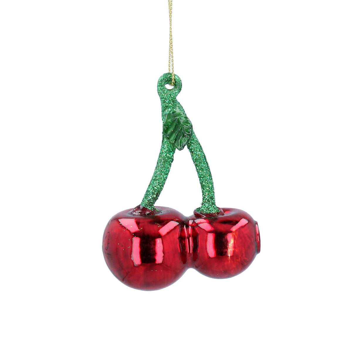 Red/Green Glass Cherries Decoration