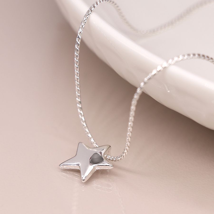 Silver Plated Star Necklace