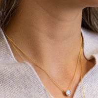 Crystal Gold Plated Necklace