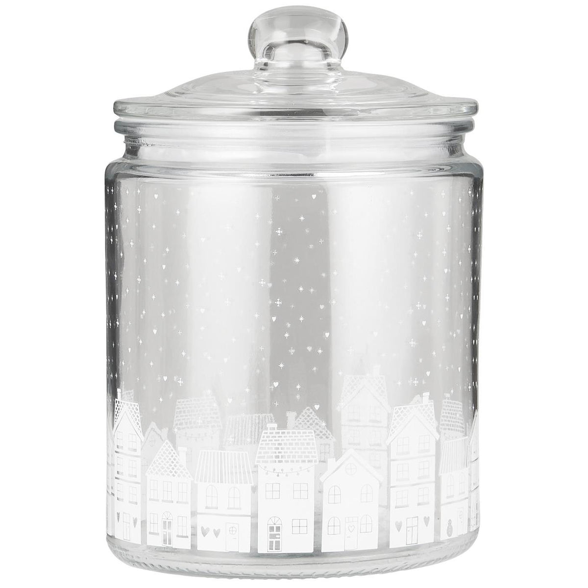 Glass Jar Christmas Town