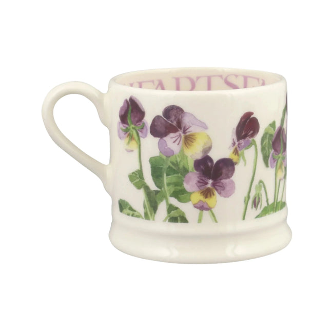 Heartease Pansies Small Flowers Mug