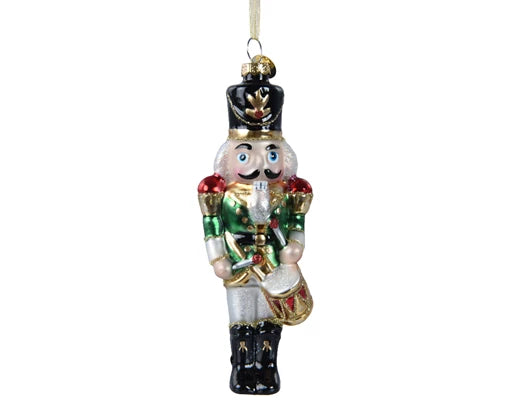 Nutcracker Glass Decoration