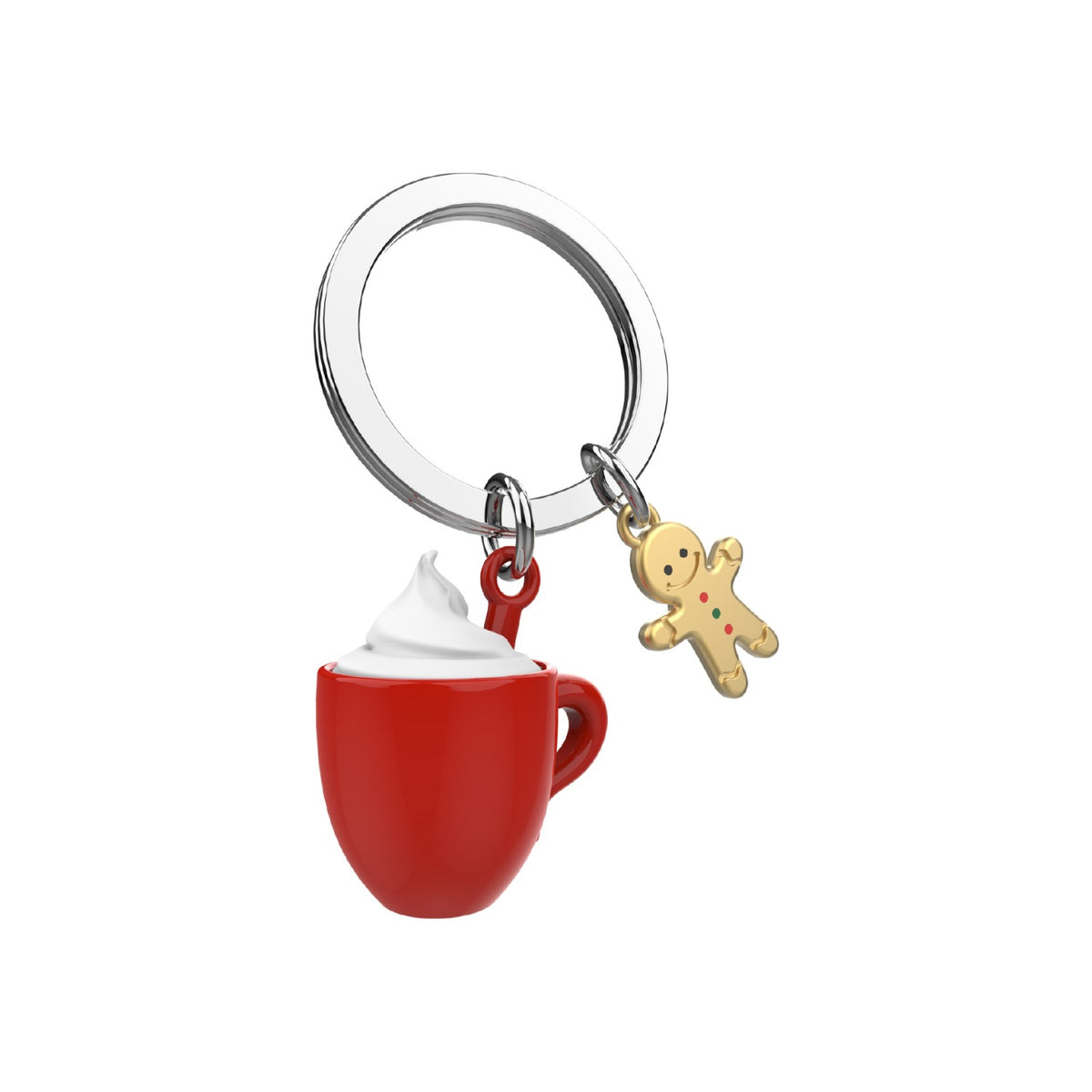 Cosy Mug with Whipped Cream Keyring