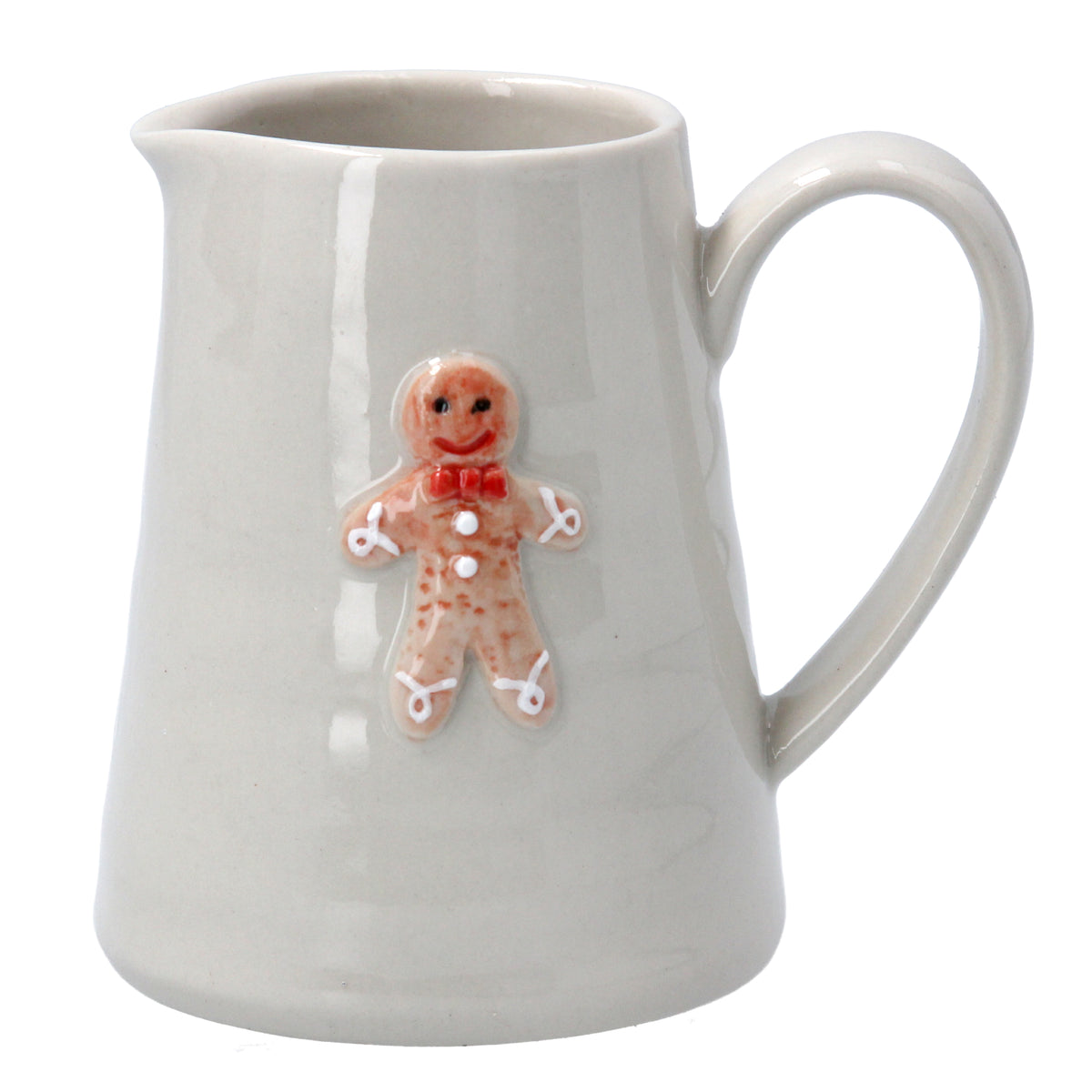 Stoneware Mini Jug with Gingerbread Man