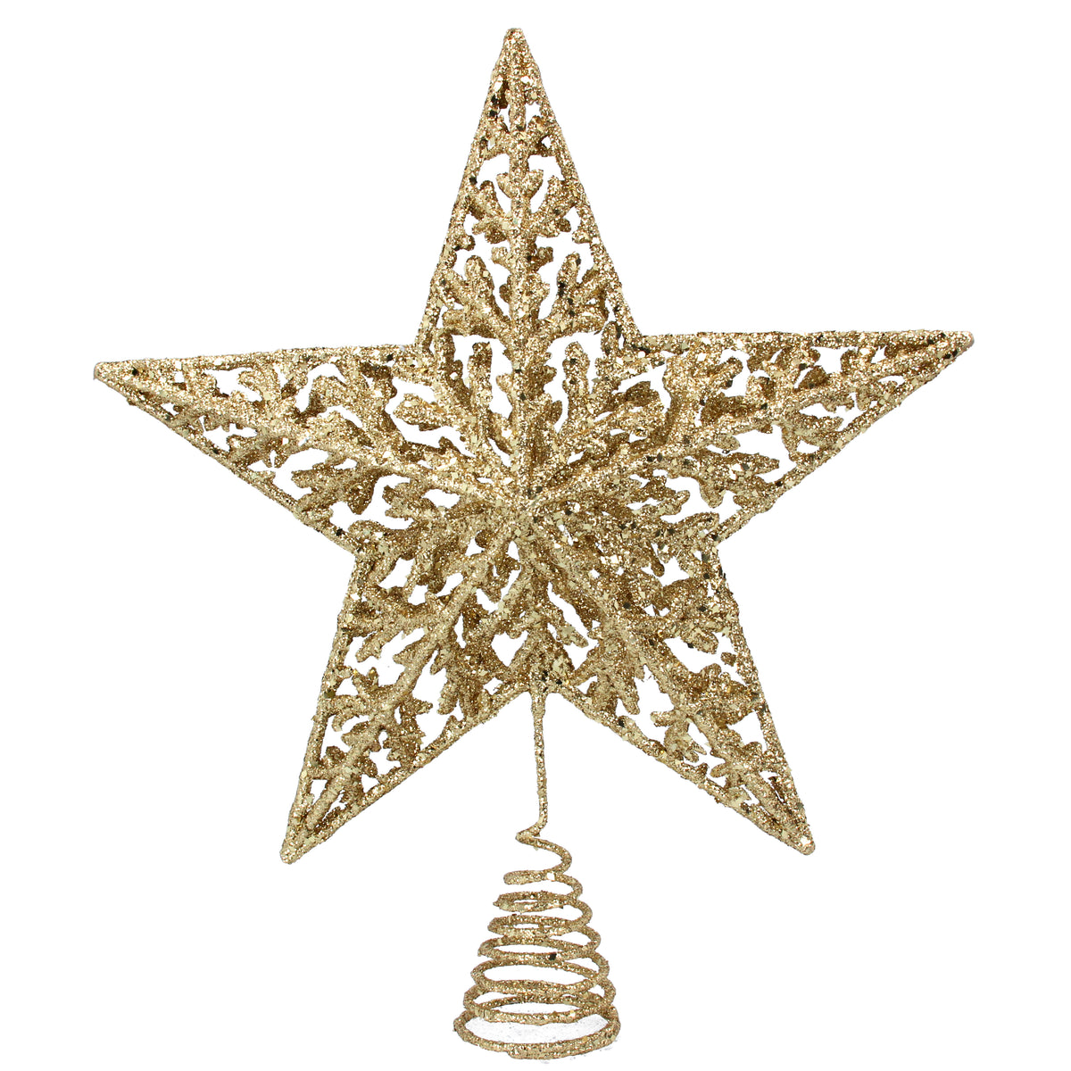 Gold Sparkling Acrylic 5-Point Star Tree