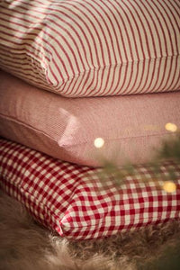 Red Striped Cushion