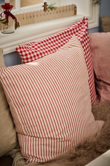 Red Striped Cushion Cover Ingrid