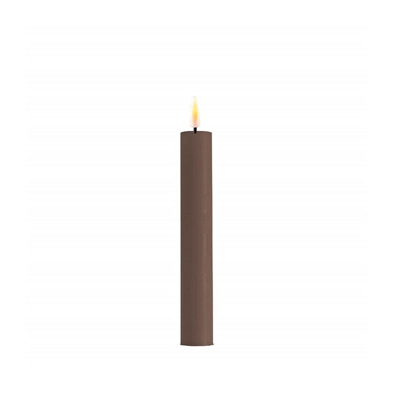 Mocca LED Dinner Candle 6"