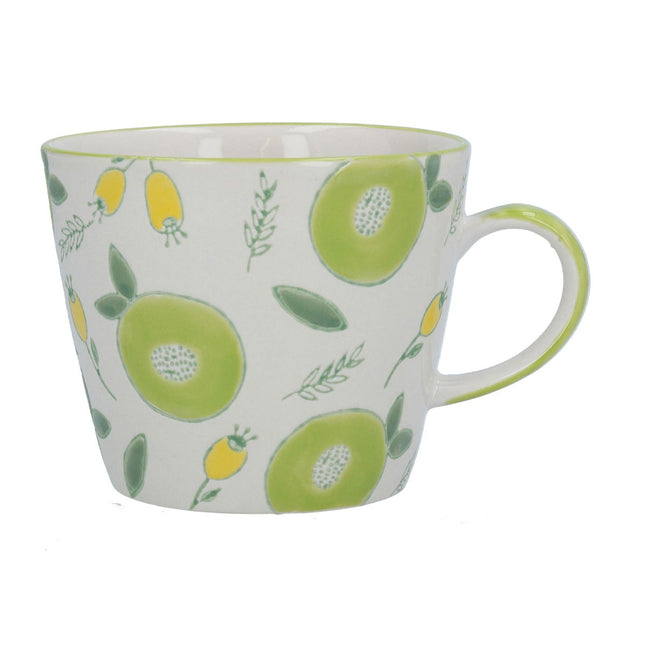 Green Stoneware Mug