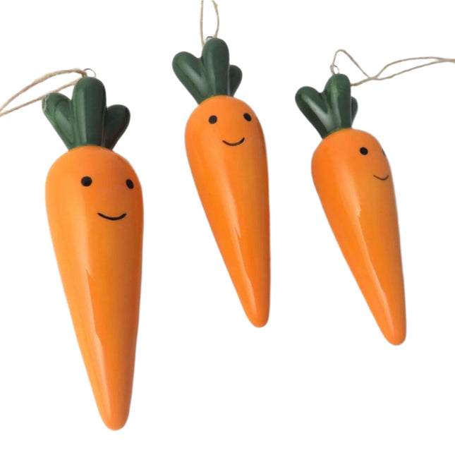 9.2cm Carrot hanging decoration