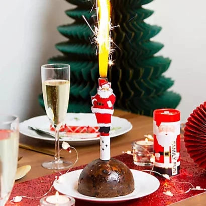 Father Christmas Singing Christmas Pudding Fountain