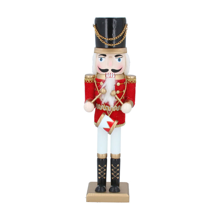 Red/White Wood Nutcracker Ornament