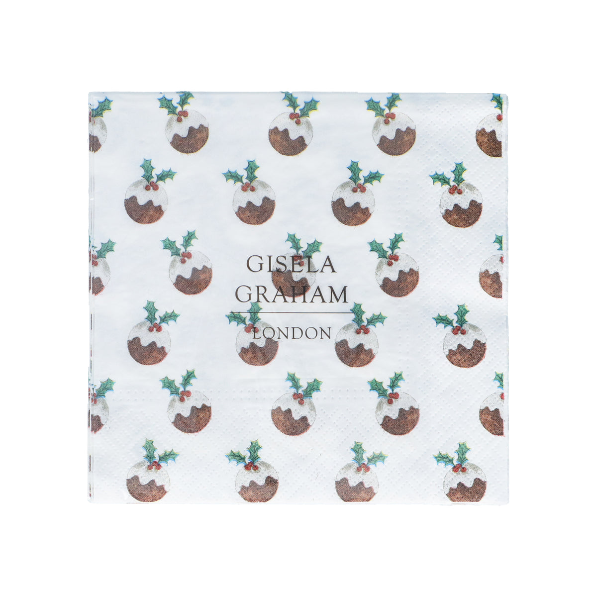 Christmas Pudding Napkin, Pack/20