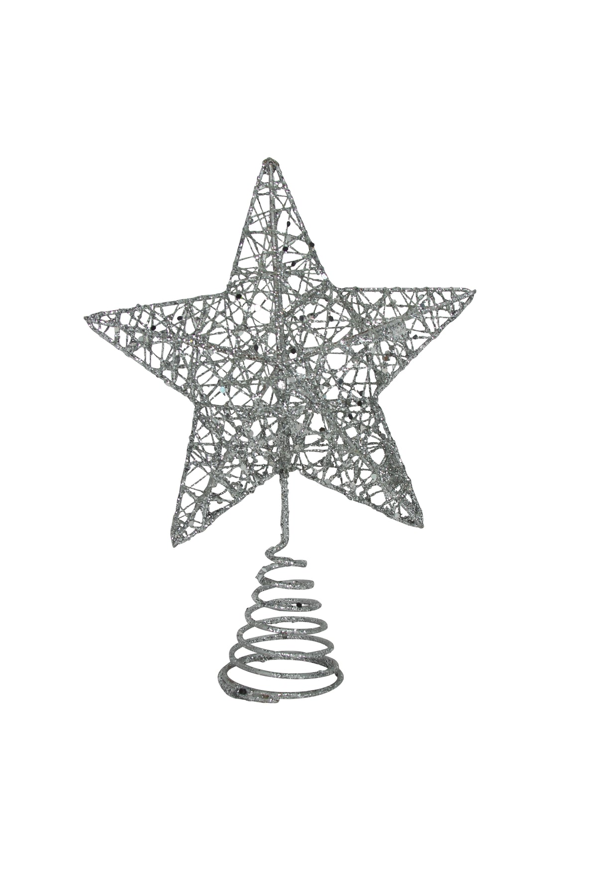 Silver Wire/Mesh Tree Top Star