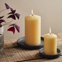 Large Dark Grey Candle Plate