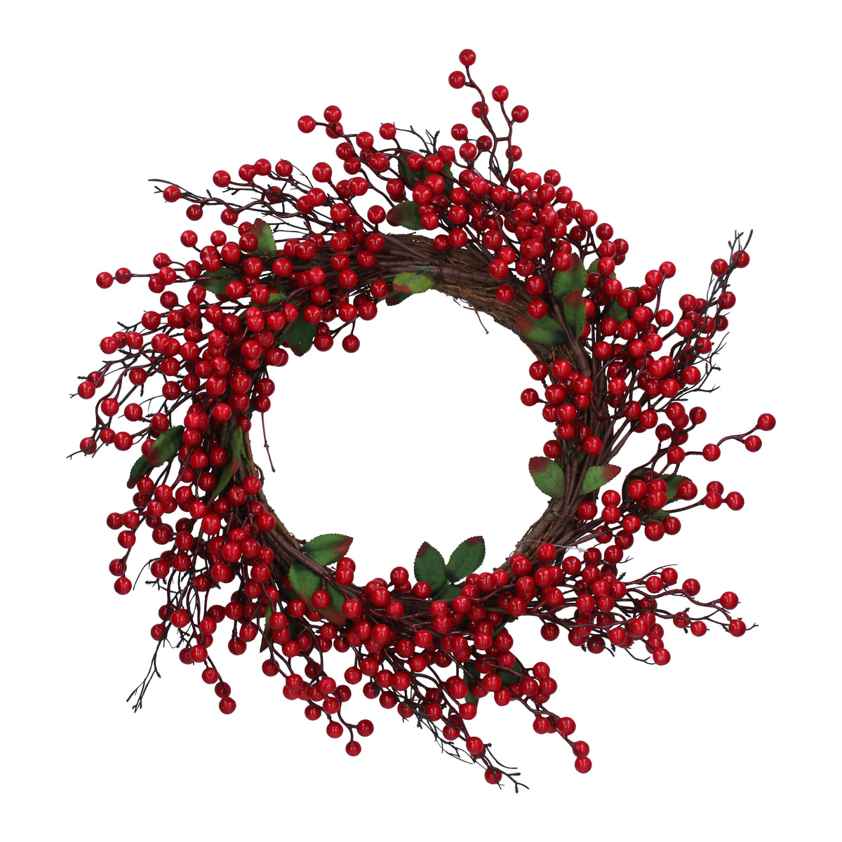 Large Red Berry/ Leaf Wreath