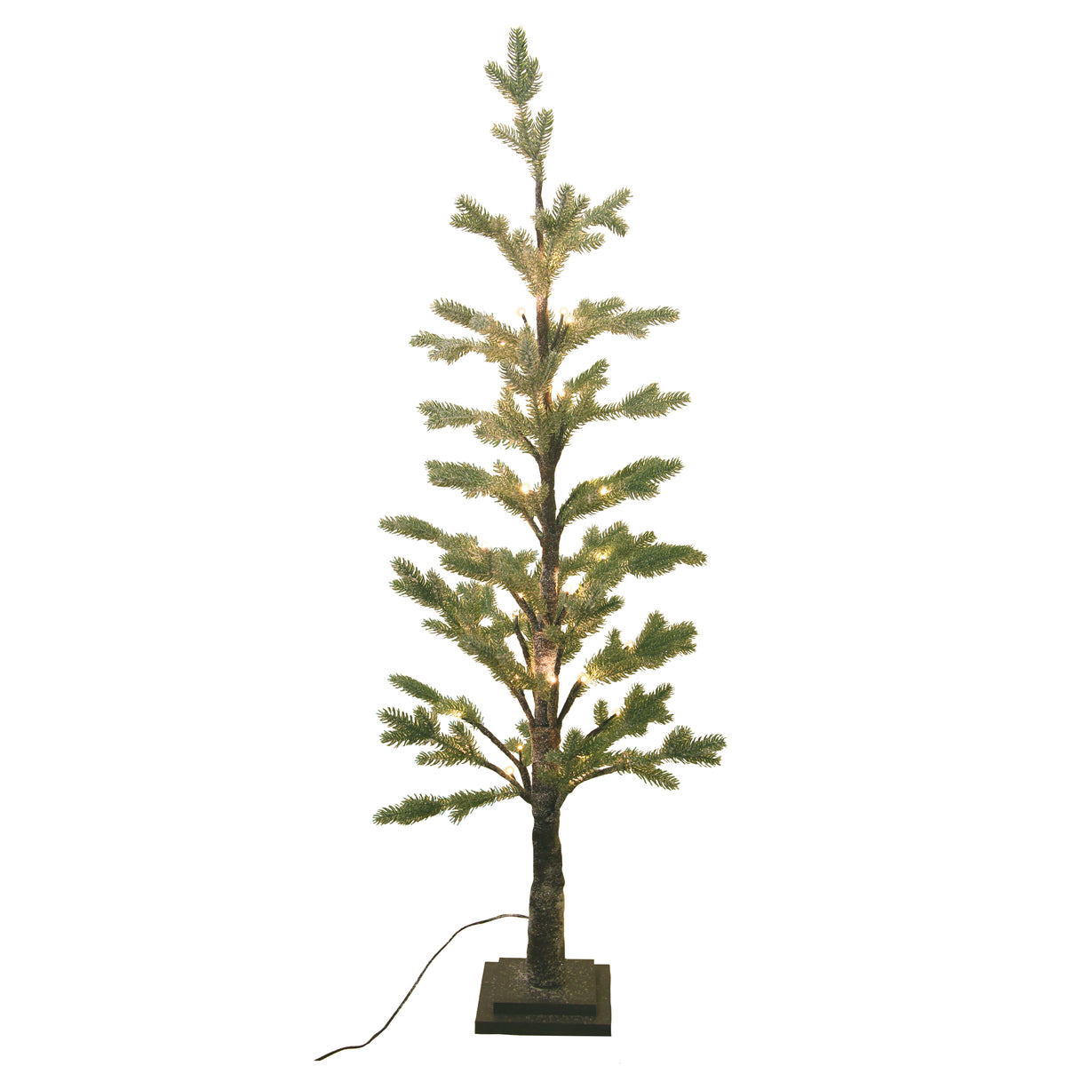 Small Frosted Fir Tree with Lights