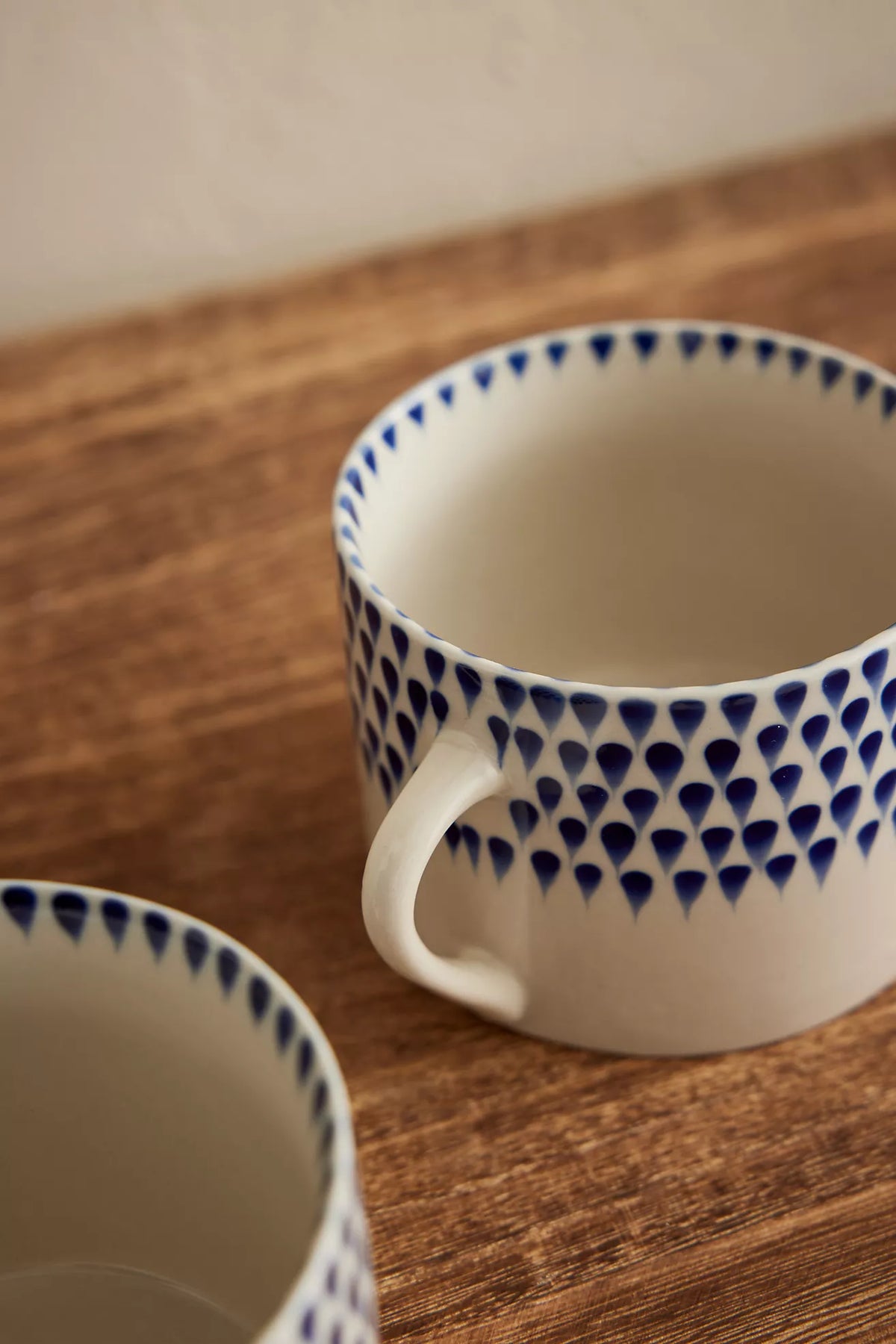 Indigo Drop Mug Set of Two - Large