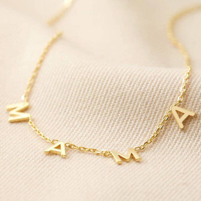 MAMA CHARM NECKLACE: Gold