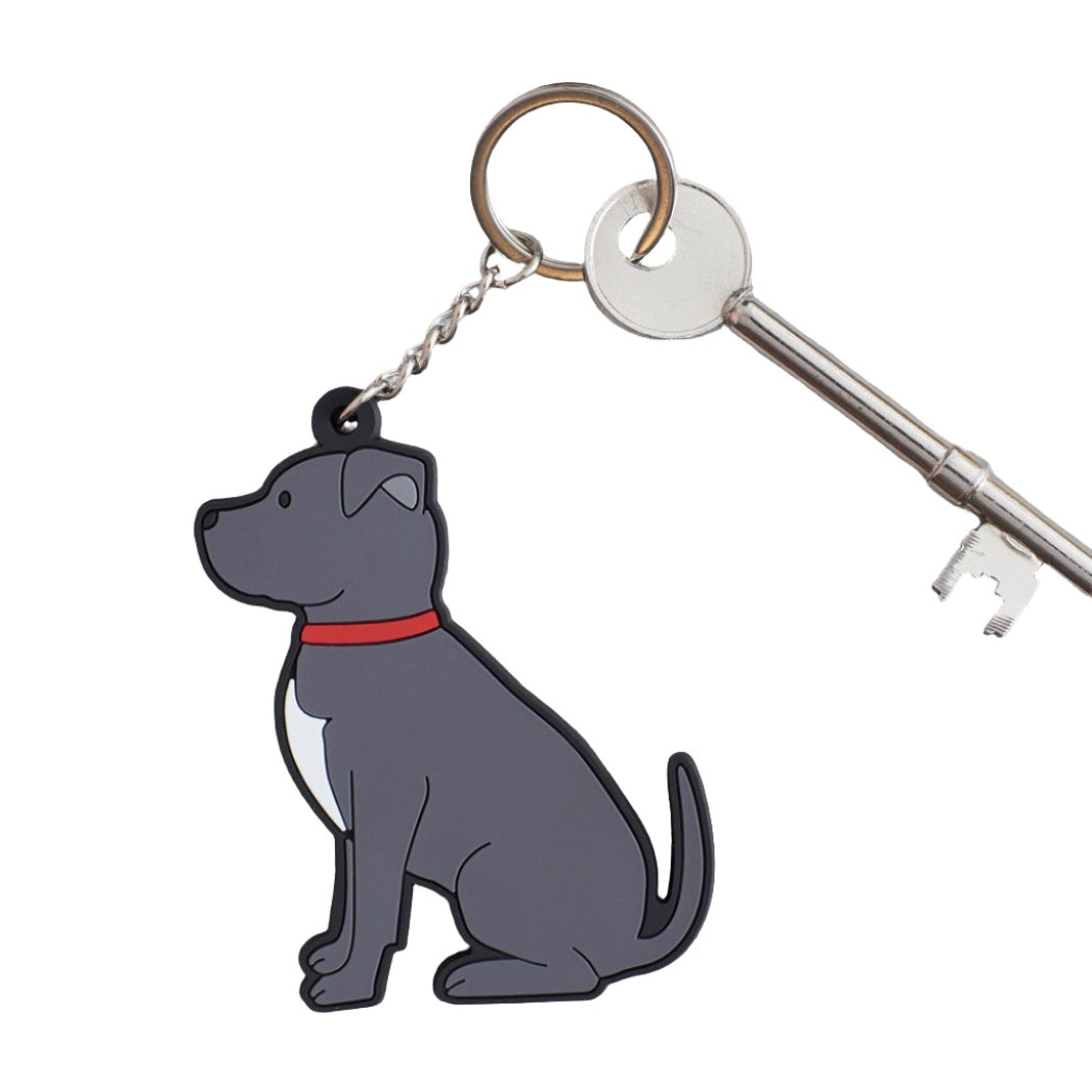 Staffie Keyring