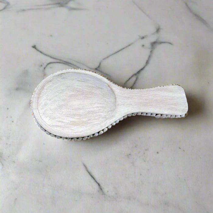 Beaded Mango Spoon Rest