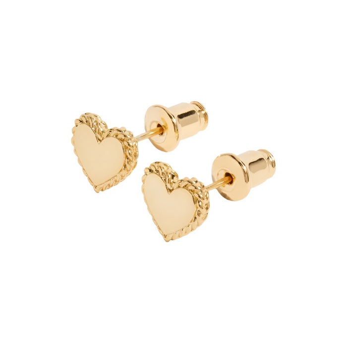 Boxed Heart of Gold Earrings