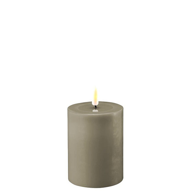 Sand LED Candle D 7.5 10cm