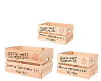 Christmas Eve Pinewood Boxes Set of 3