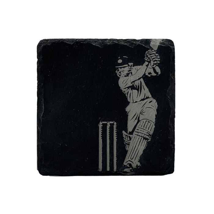 Single Slate Coaster - Cricket