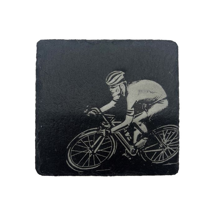 Single Slate Coaster - Cycling