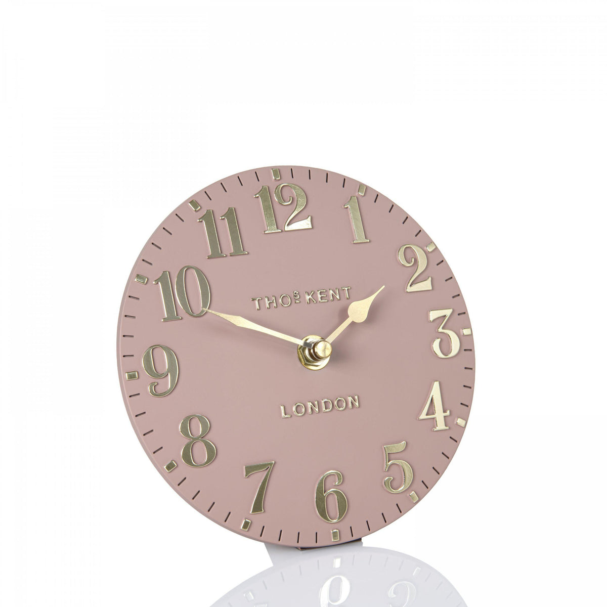 6" Arabic Mantel Clock Blush Pink