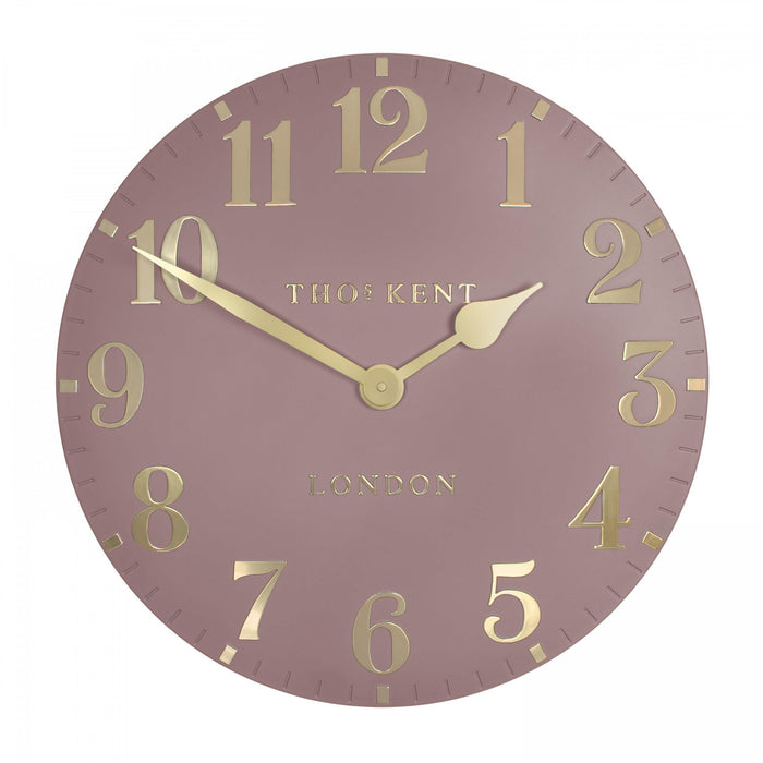 20" Arabic Wall Clock Blush Pink