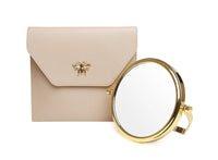 Travel Mirror and Case - Stone