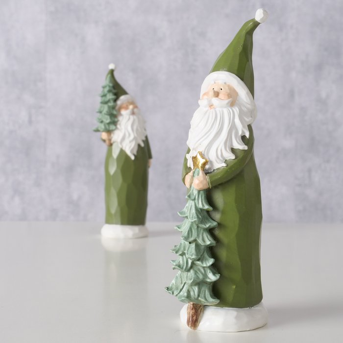 Green Santa 15cm (2 Assorted)