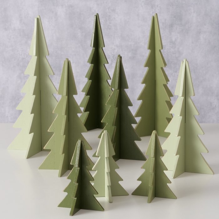 Set of 3 Pine Christmas Trees