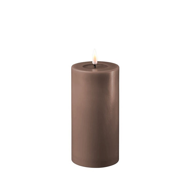 Mocca LED Candle D 7.5 15cm