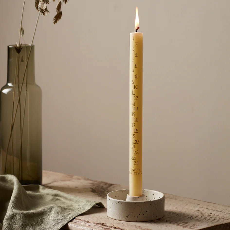 Advent Candle Ivory 7/8x12