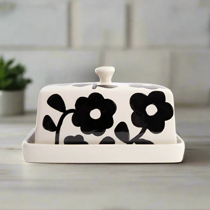 Mono Flower Butter Dish