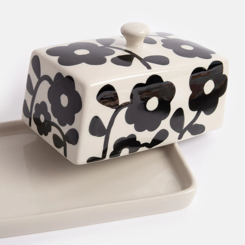 Mono Flower Butter Dish