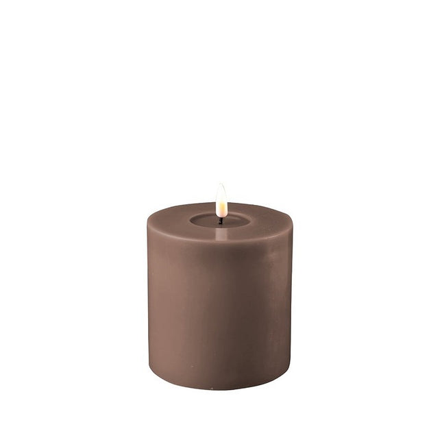 Mocca 10x10cm LED Candle