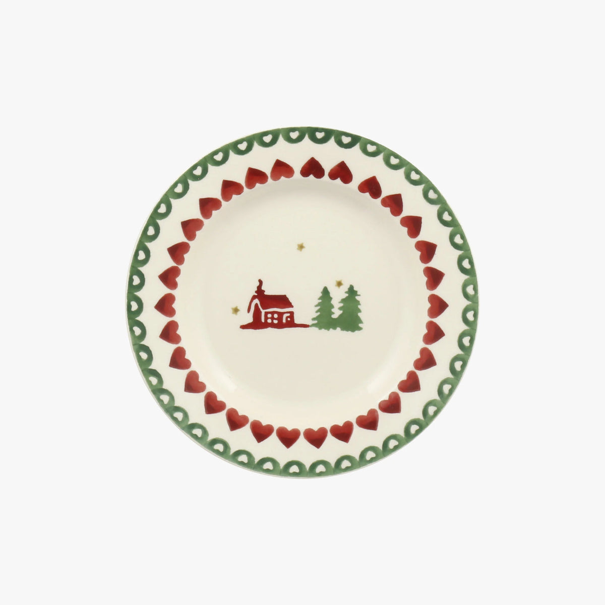 Christmas Cabin 6 1/2 Inch Plate