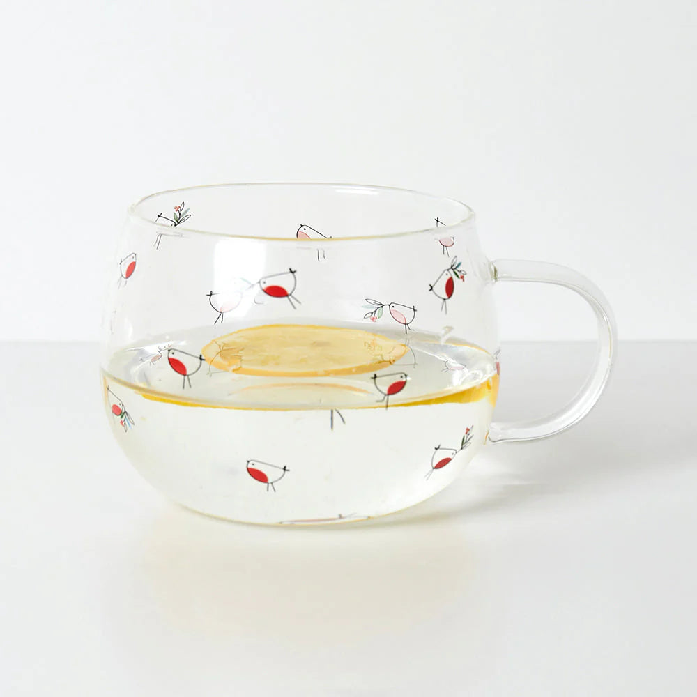 Robin Glass Mug