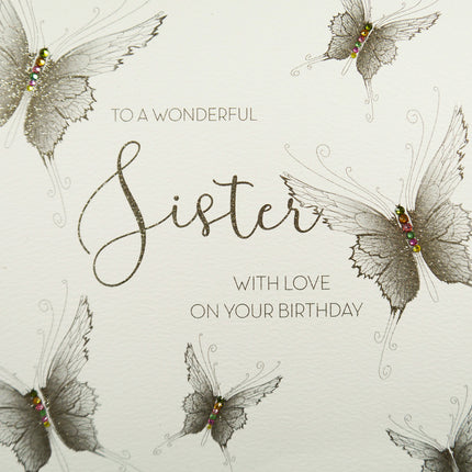 To a Wonderful Sister Birthday Card