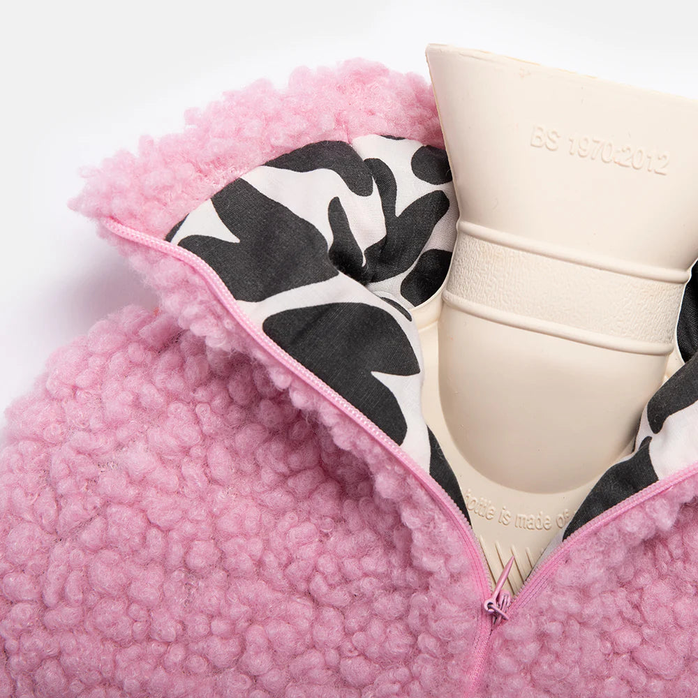 Pink Heart Hot Waterbottle