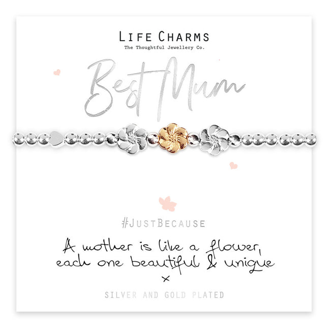 A Mother Is Like A Flower Bracelet