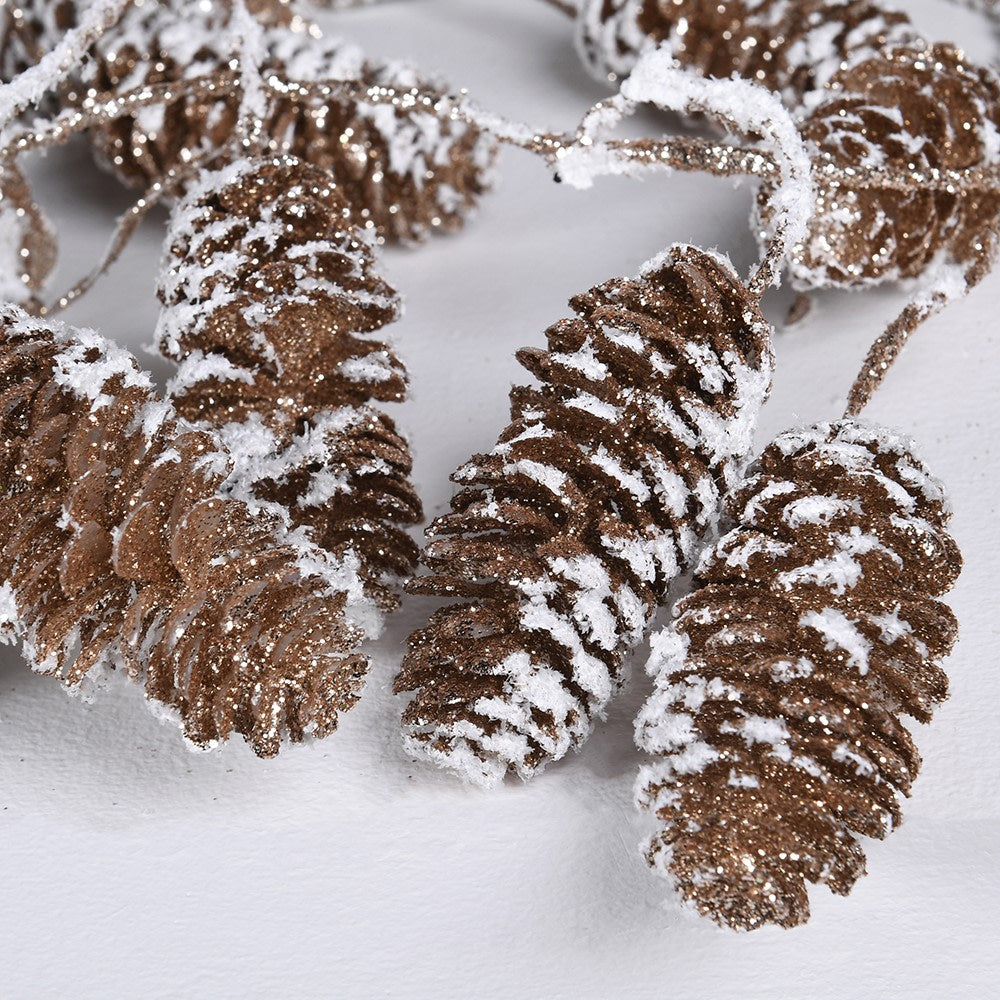 Glitter Pinecone Garland