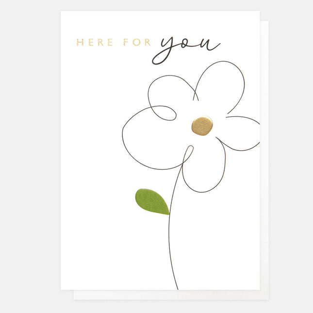 Here For You Daisy Card