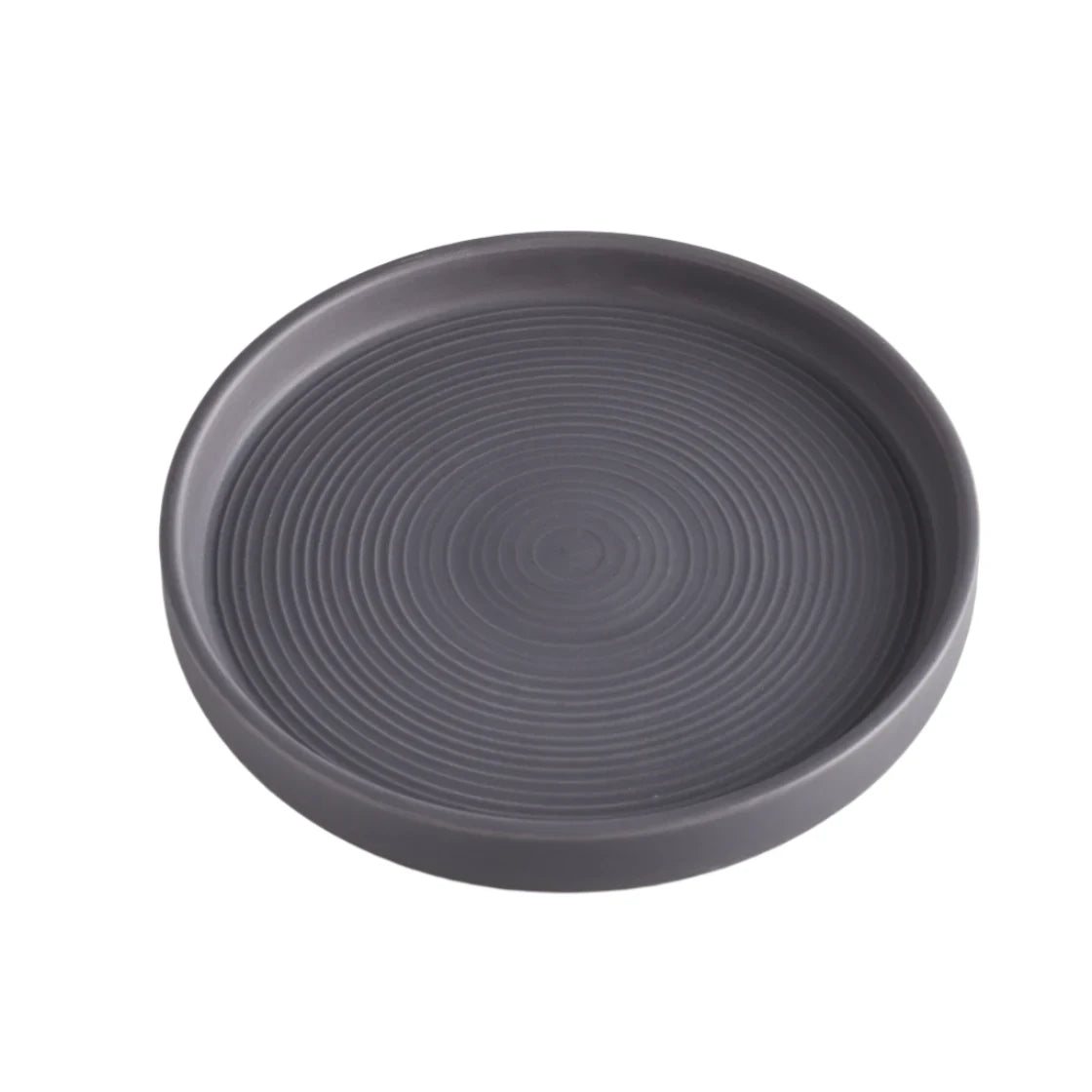 Large Dark Grey Candle Plate