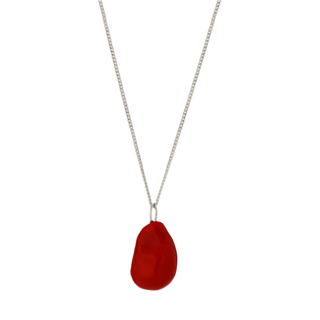 Kew Necklace - Red Enamel